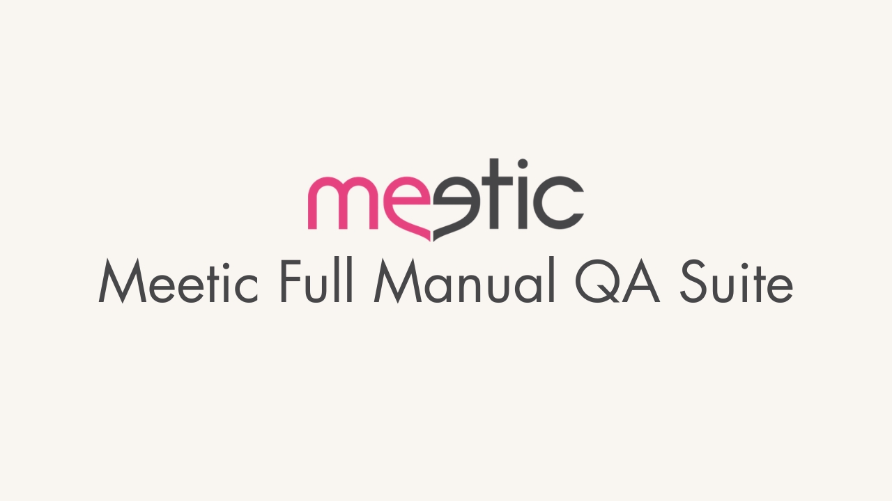 Screenshot of Meetic bug report showing preconditions, reproduction steps, and expected vs actual results